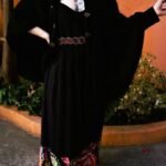 Vestido Longo em Viscose com Alça e Barrado Desigual
