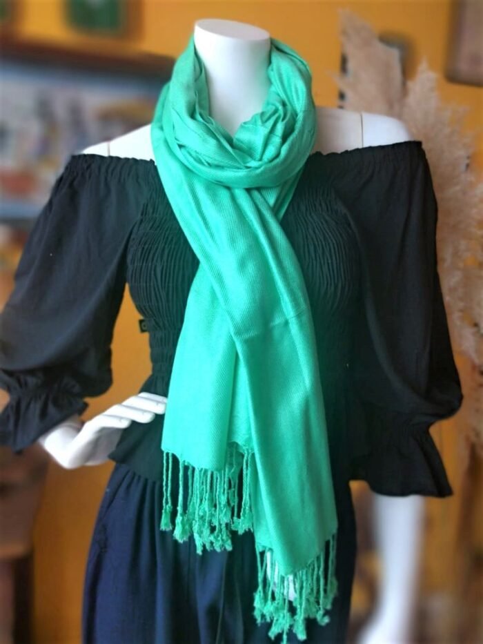 pashmina verde médiox