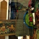 Vestido Curto em Malha Desigual com Mangas Longas Verde