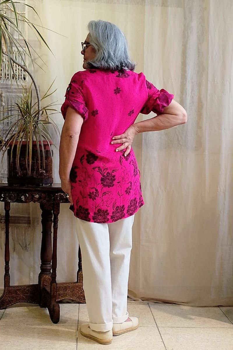 tunica pink com mangas curtas1