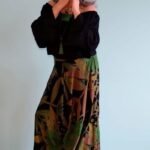 Bata Ciganinha em Viscose Babado Mangas Sino Preto  G