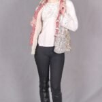 Colete em Algodão e Pele Sintética