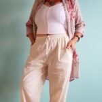 Calça em Algodão Unissex com Elástico Cintura Off P