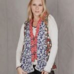 Colete em Algodão e Pele Sintética