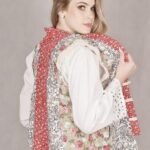 Colete em Algodão e Pele Sintética