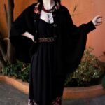 Vestido Longo em Viscose com Alça e Barrado Desigual G