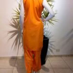 Punjab em Algodão Bordado Azul e Pink M