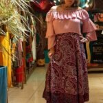 Bata Ciganinha em Viscose Babado Mangas Sino Rosê G