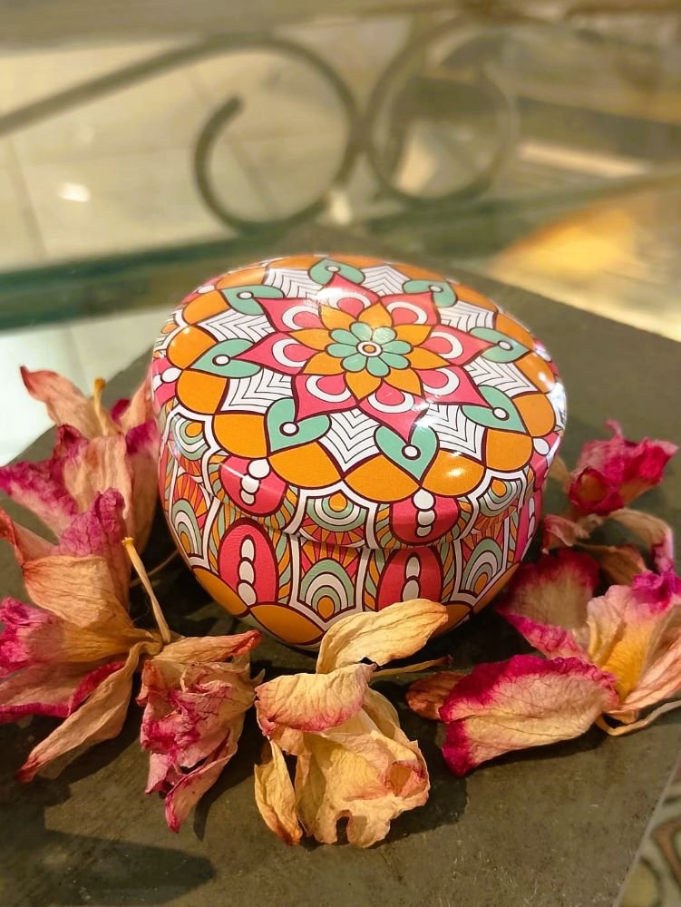 Vela Perfumada Lata Mandala Lavanda