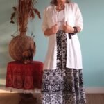 Tunica Chemisie em Viscose Gola Pe com Mangas Longas Branca GG