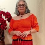 Cropped Ciganinha em Viscose Lastex Total Laranja