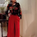 Calça Pantacourt Godê em Viscolycra 444 Vermelho P