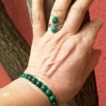 Pulseira em Pedras Bols Malaquita