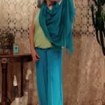 Pashmina em Algodão 70X180 cm Verde Turquesa