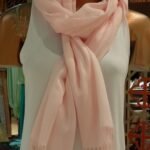 Pashmina em Algodão 70X180 cm Rosa Pastel