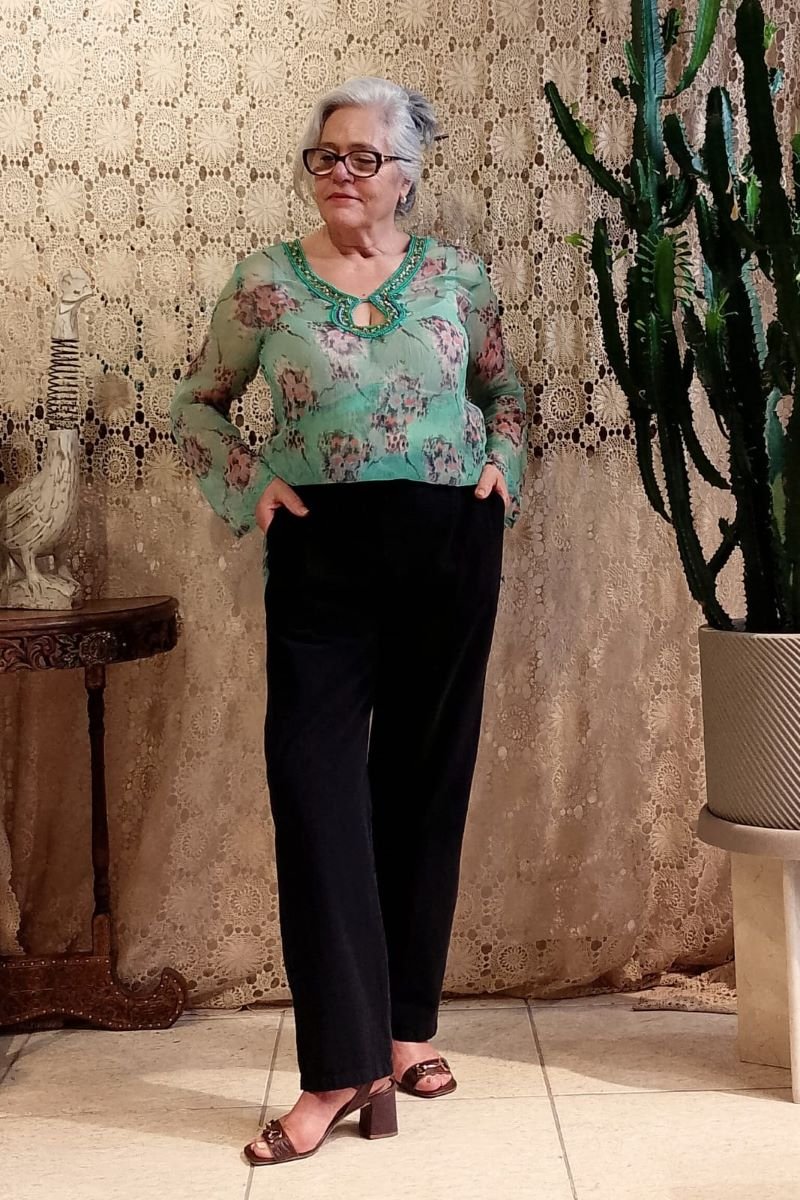 Calça em Algodão Unissex com Elástico Cintura Off Preta G calca-preta-em-algodao-unisse3.jpg