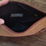 Bolsa Carteira Bordada com Missangas e Espelhos