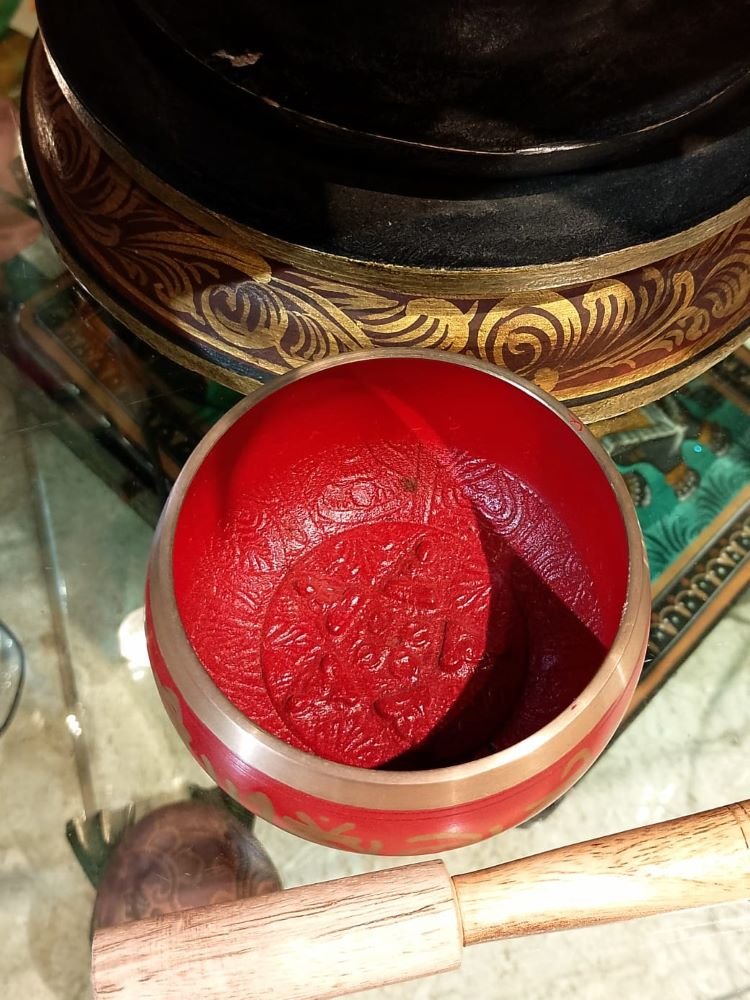 Tijela Tibetana em Metal Vermelho