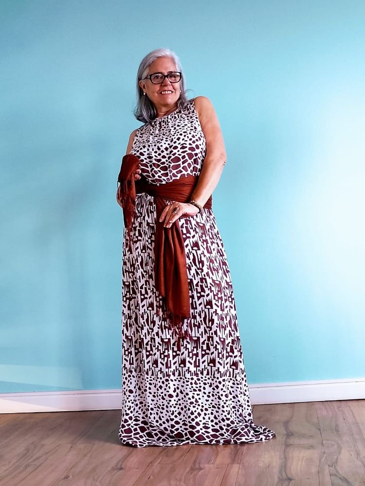 Pashmina em Viscose 70x180cm Marron