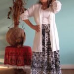 Tunica Chemisie em Viscose Gola Pe com Mangas Longas Branca GG