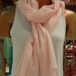 Pashmina em Algodão 70X180 cm Rosa Pastel