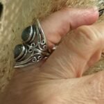 Anel Prateado Anatom 2 Pdrs Gt Labradorita