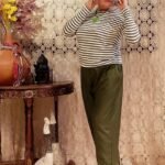 Calça em Viscose Pala Boca Fina Punho Verde Musgo G