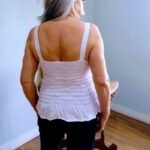 Cropped Ciganinha em Viscose e Renda com Alça Branco