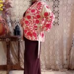 Kimono em Tear com Bordados Rosa