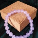 Pulseira em Pedras Bols Quartzo Rosa